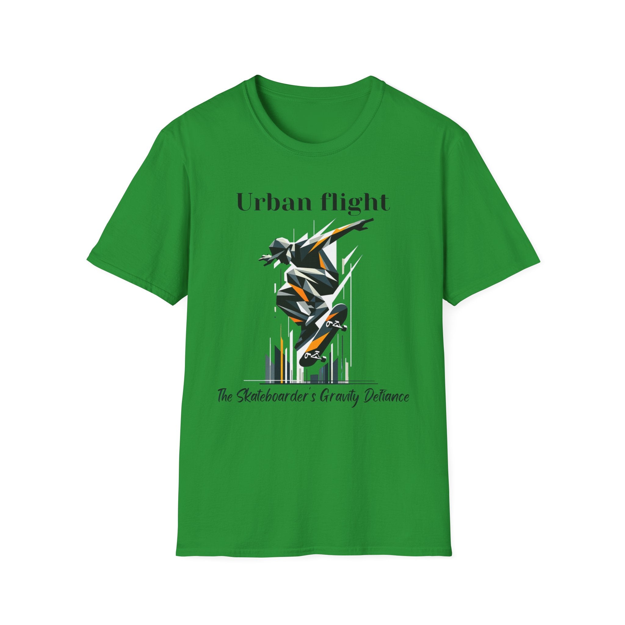 Urban Flight Skateboarding Unisex T-Shirt, Aesthetic Streetwear Tee, Graphic Shirt for Skaters, Casual Wear, Gift for Skate Lovers