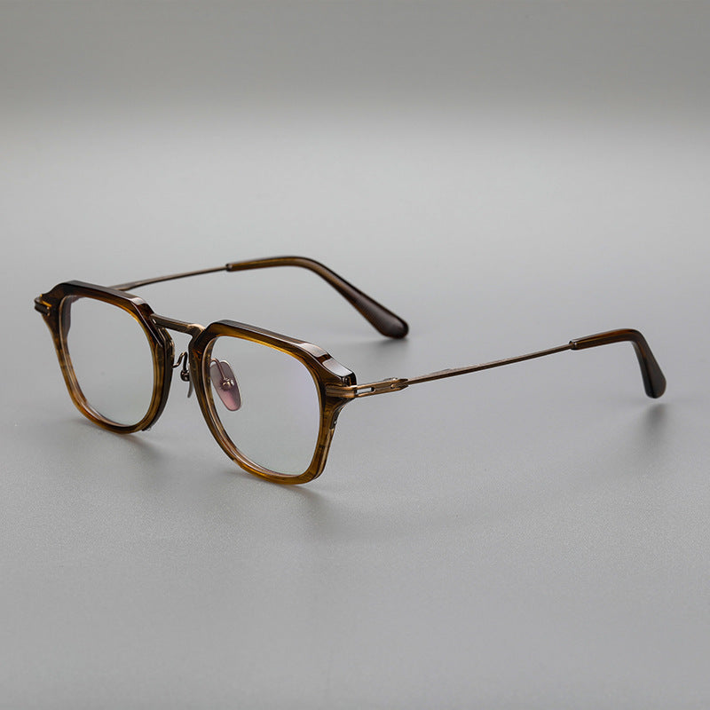 Pure Titanium Glasses Rim Retro Sheet Metal Eyeglass