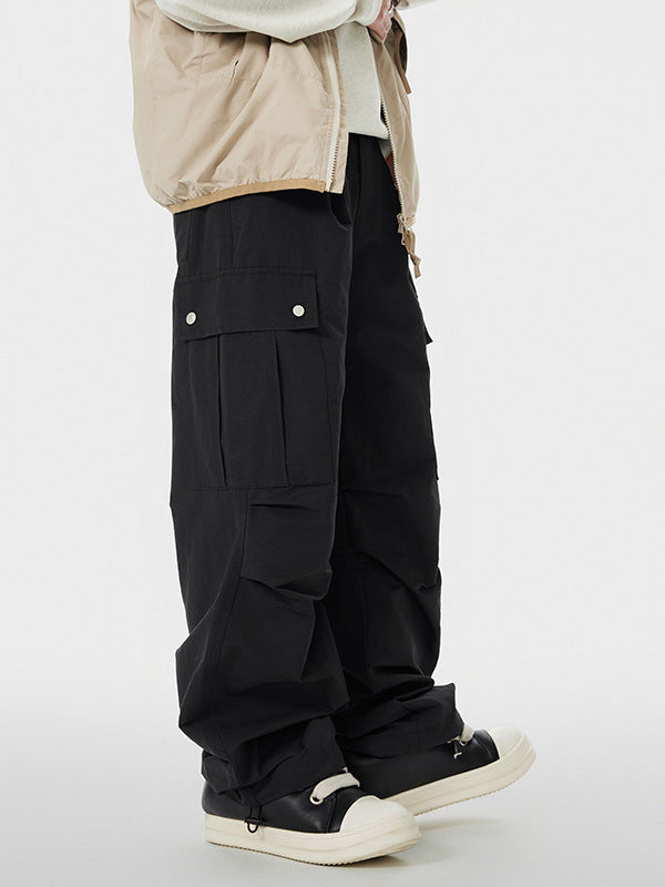 Fashion Personality American Functional Overalls Men's Pants