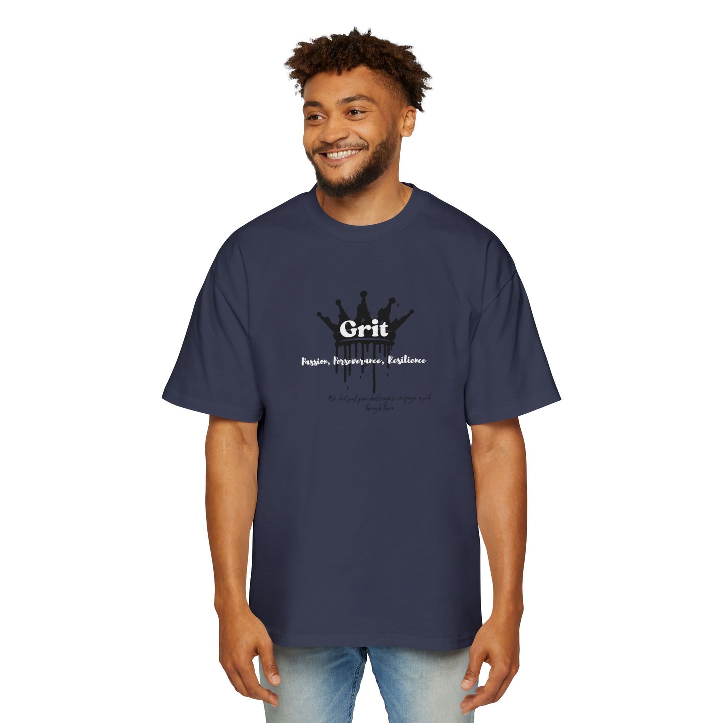 Men's Heavy Oversized Tee - 'A Girl' Graphic Shirt, Casual Streetwear, Unisex Fashion, Perfect Gift, Trendy Look