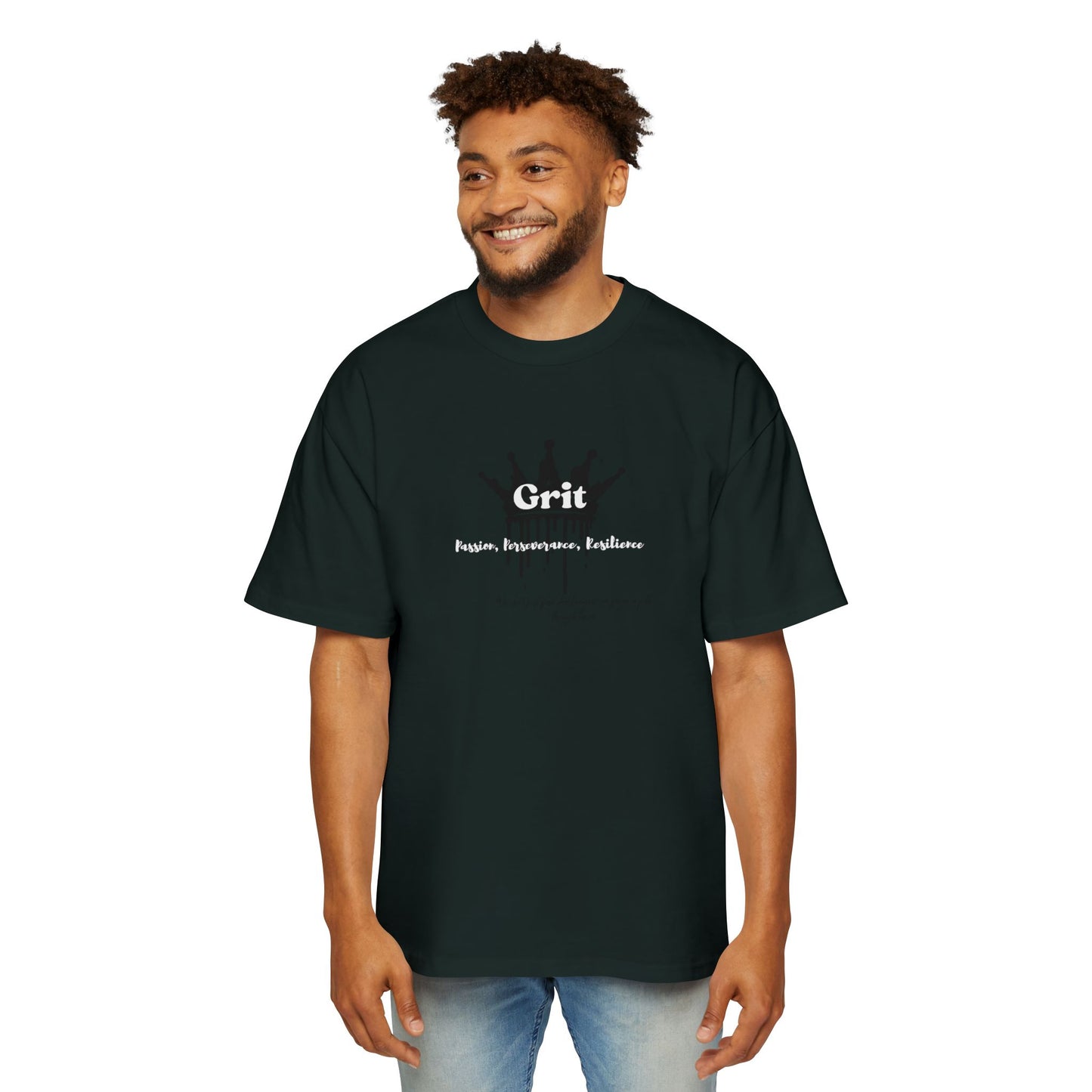Men's Heavy Oversized Tee - 'A Girl' Graphic Shirt, Casual Streetwear, Unisex Fashion, Perfect Gift, Trendy Look