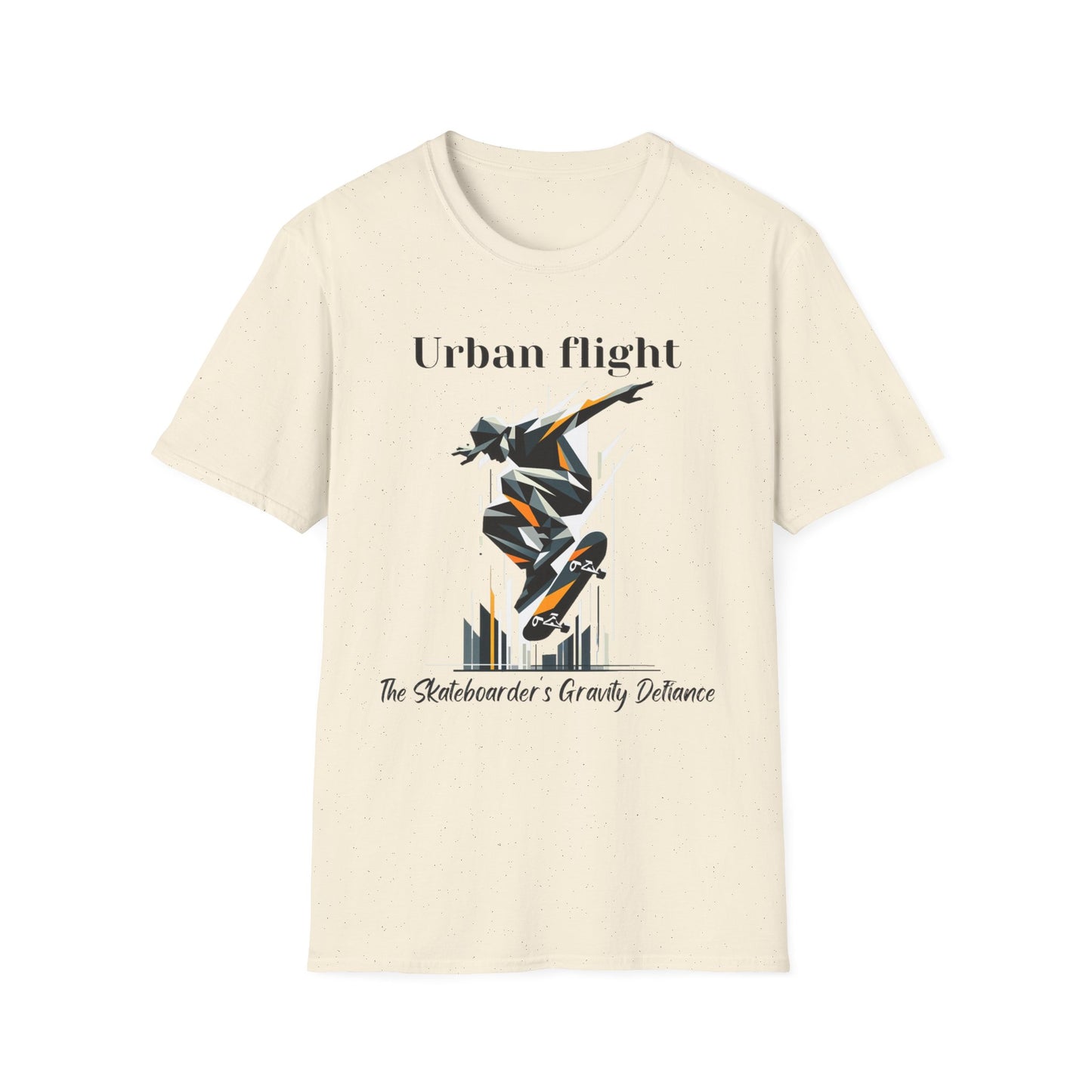 Urban Flight Skateboarding Unisex T-Shirt, Aesthetic Streetwear Tee, Graphic Shirt for Skaters, Casual Wear, Gift for Skate Lovers