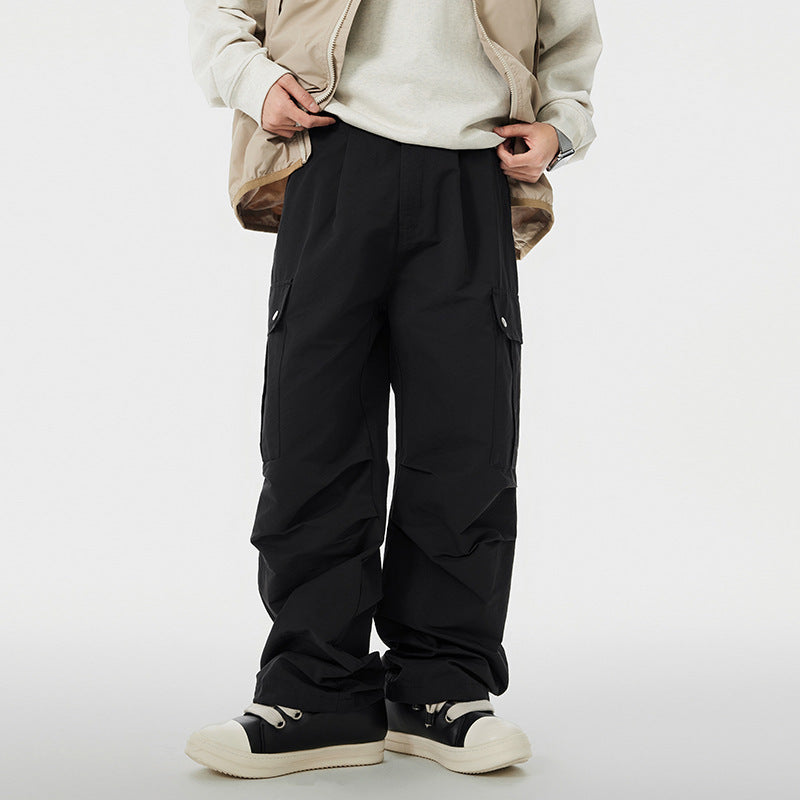 Fashion Personality American Functional Overalls Men's Pants