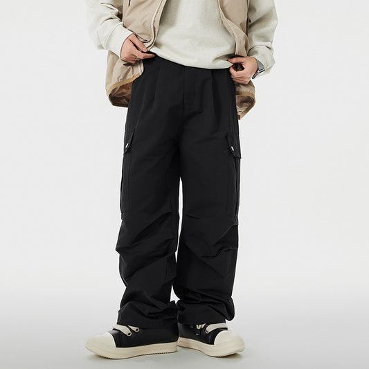 Fashion Personality American Functional Overalls Men's Pants