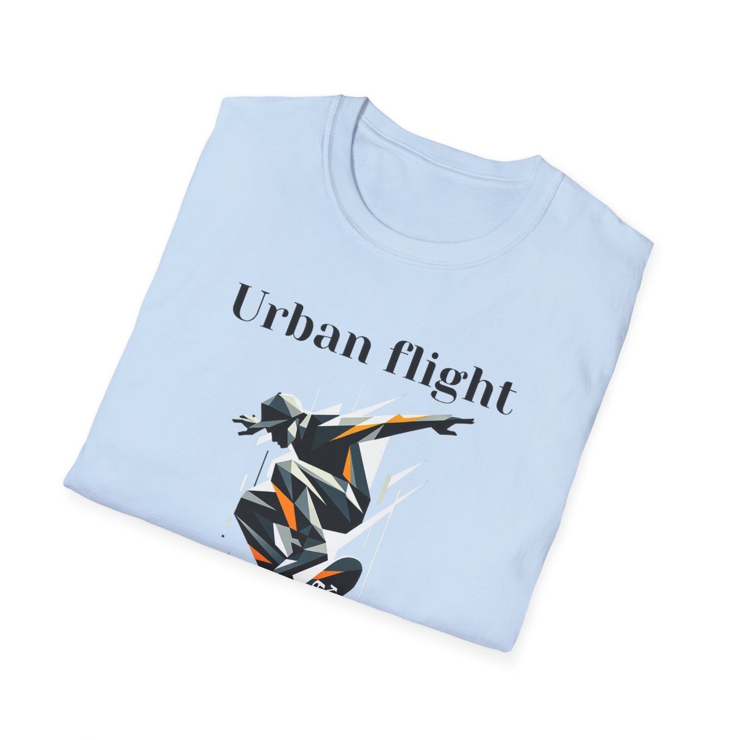 Urban Flight Skateboarding Unisex T-Shirt, Aesthetic Streetwear Tee, Graphic Shirt for Skaters, Casual Wear, Gift for Skate Lovers