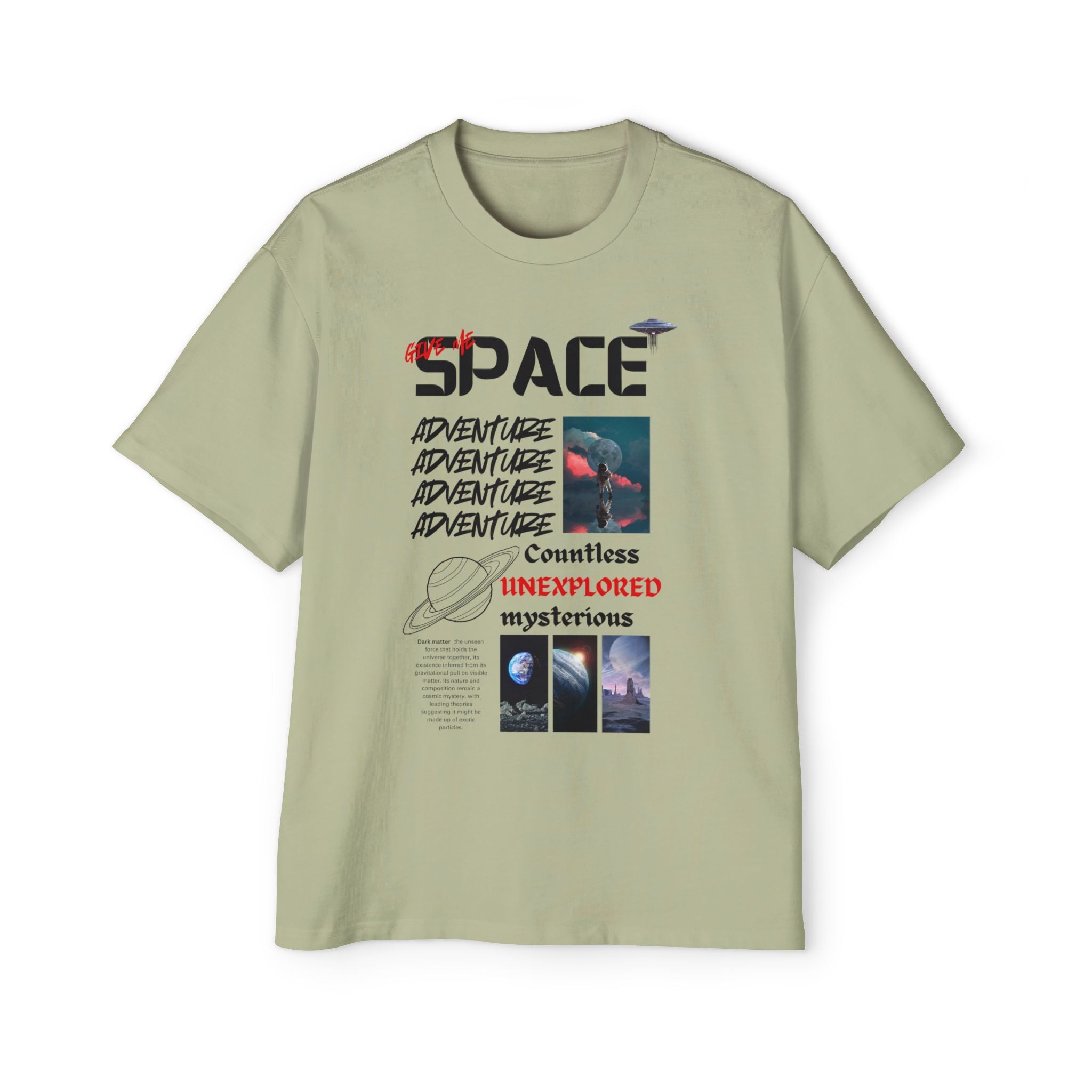 Cosmic Adventure Oversized Tee, Space-themed Shirt, Men's Graphic Tee, Casual Wear, Gift for Space Lovers