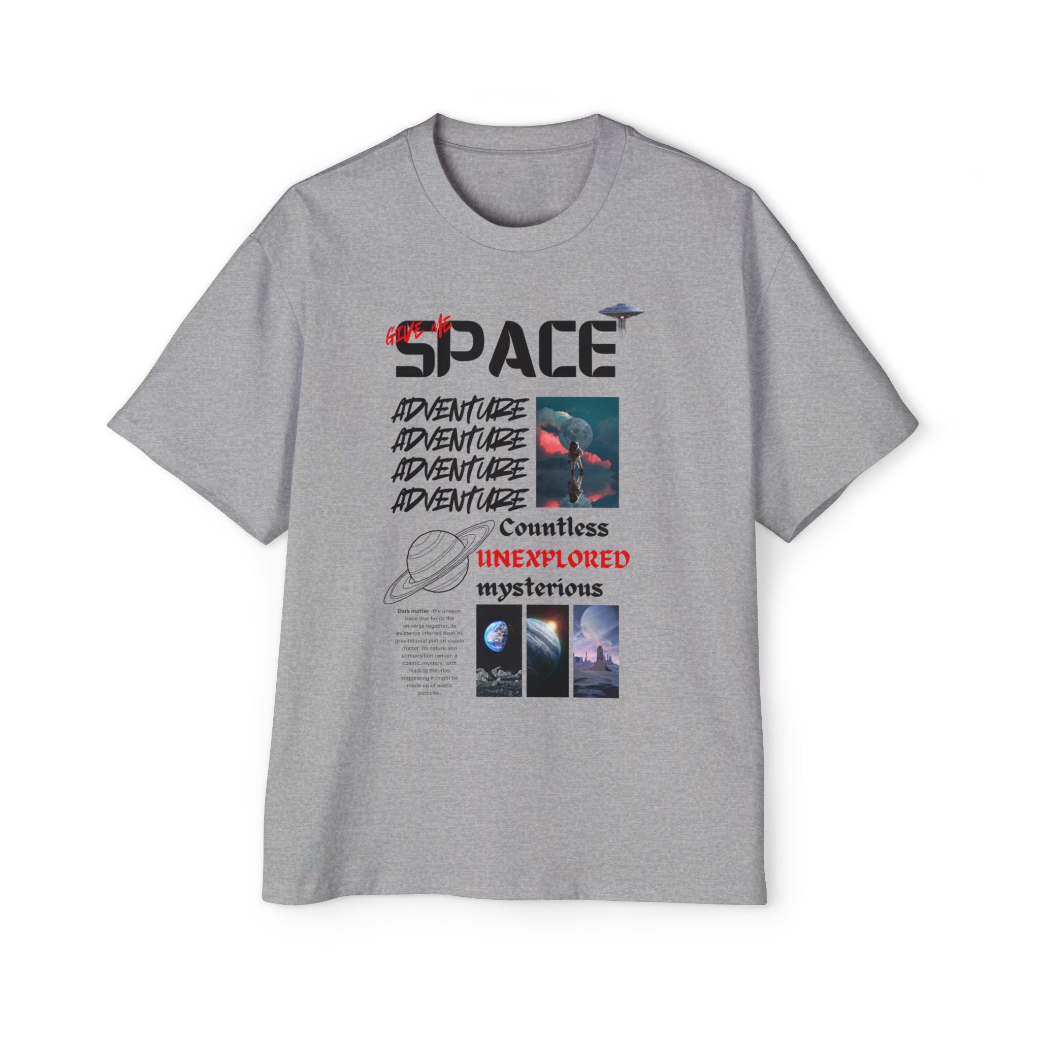 Cosmic Adventure Oversized Tee, Space-themed Shirt, Men's Graphic Tee, Casual Wear, Gift for Space Lovers