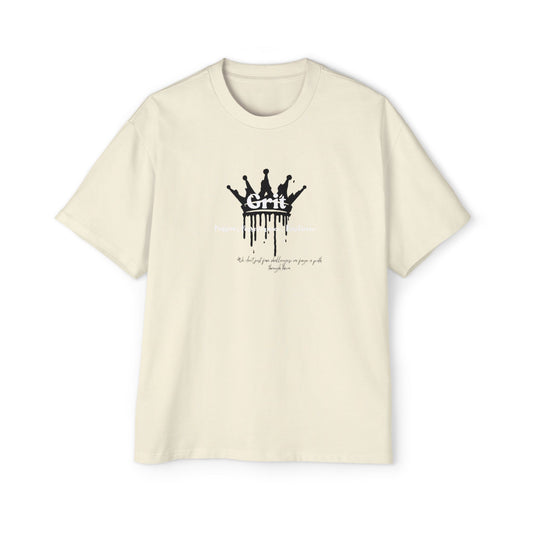 Men's Heavy Oversized Tee - 'A Girl' Graphic Shirt, Casual Streetwear, Unisex Fashion, Perfect Gift, Trendy Look