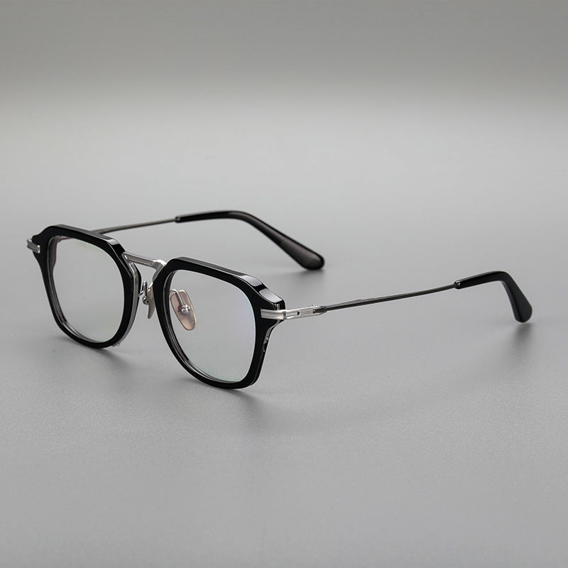 Pure Titanium Glasses Rim Retro Sheet Metal Eyeglass