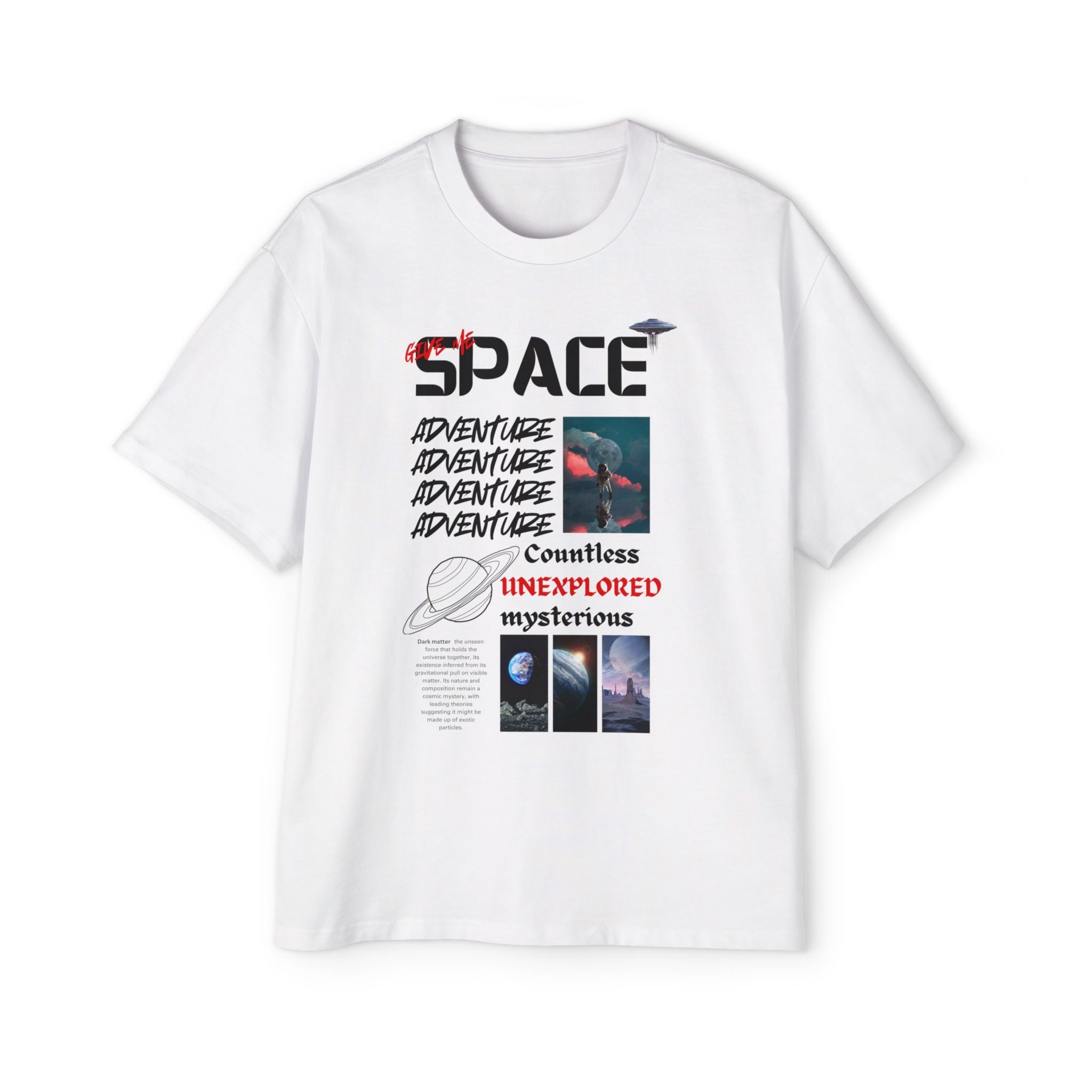 Cosmic Adventure Oversized Tee, Space-themed Shirt, Men's Graphic Tee, Casual Wear, Gift for Space Lovers