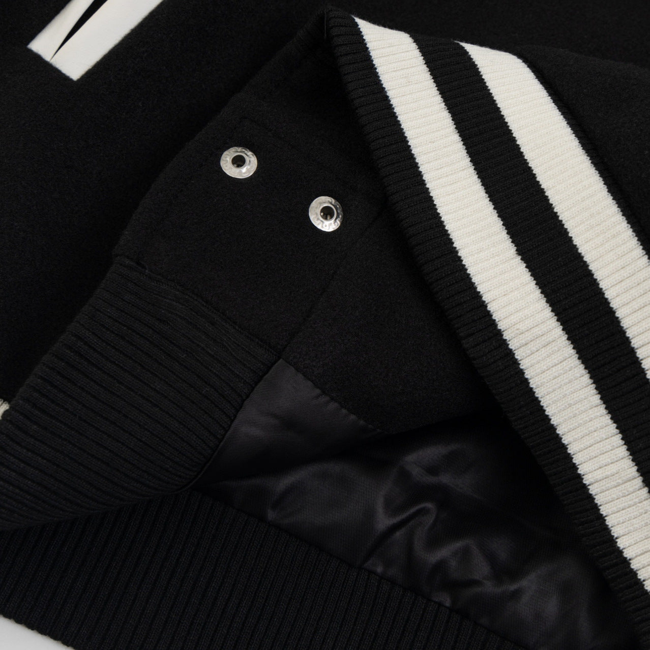 Splicing jacket woolen pilot jacket