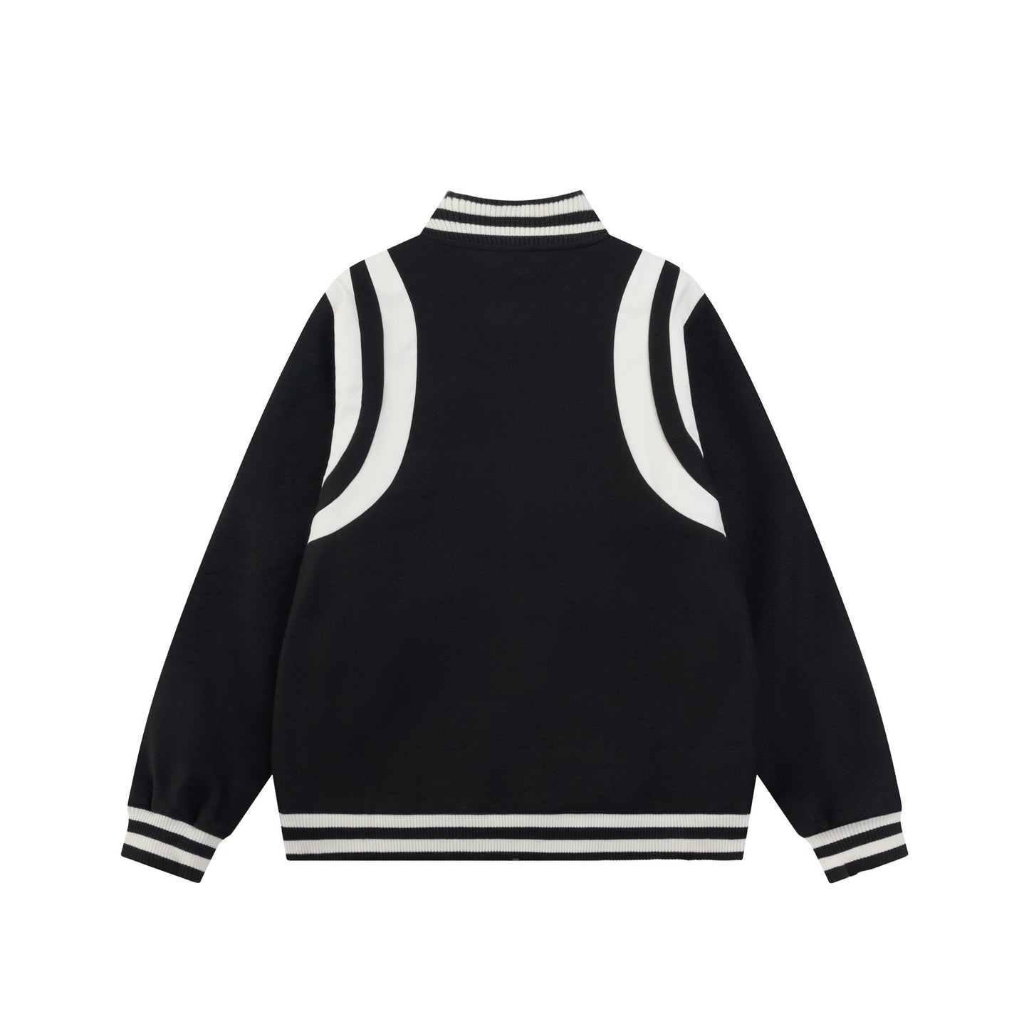 Splicing jacket woolen pilot jacket