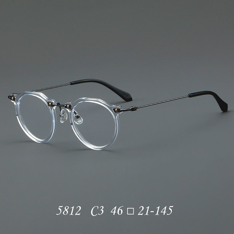 New Glasses 5812 Retro Glasses Rim Metal Optical Glasses