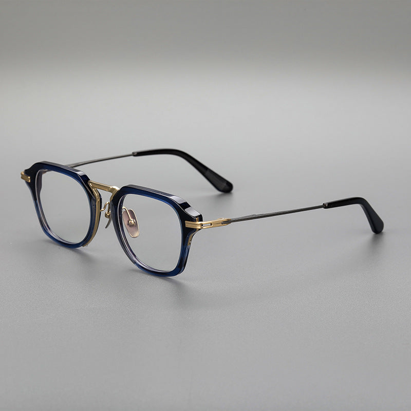 Pure Titanium Glasses Rim Retro Sheet Metal Eyeglass