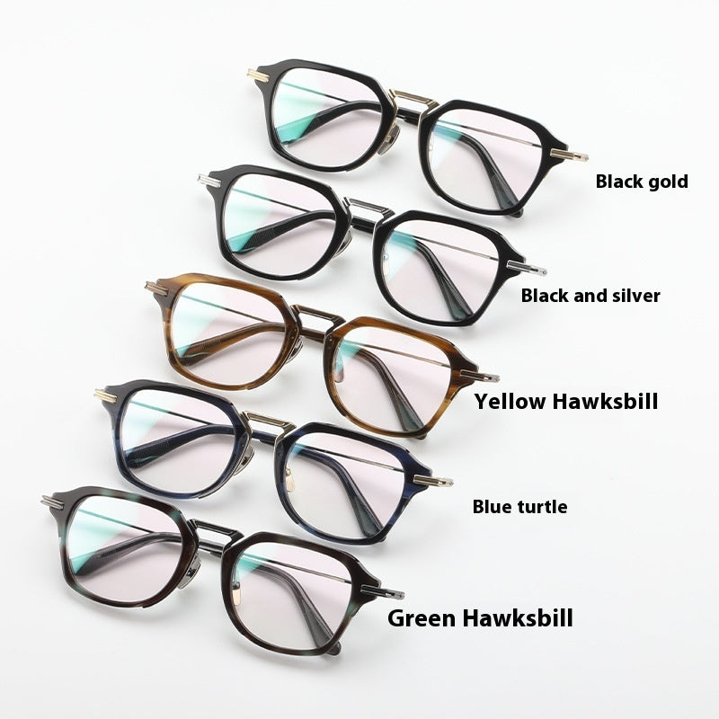 Pure Titanium Glasses Rim Retro Sheet Metal Eyeglass