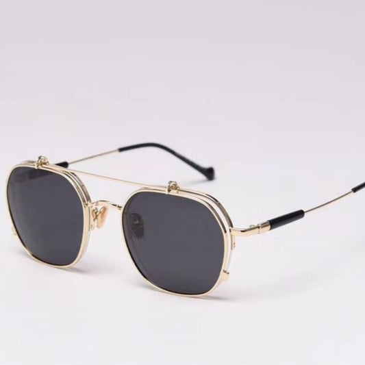 Retro Polarized Flip Fashionable Eye Protection Sunglasses
