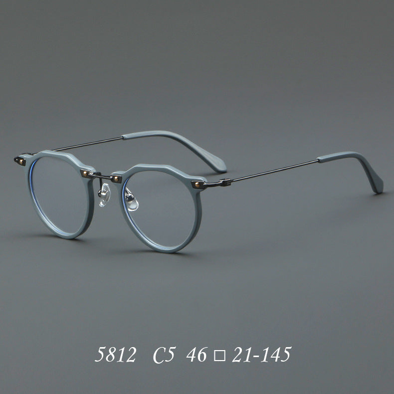 New Glasses 5812 Retro Glasses Rim Metal Optical Glasses