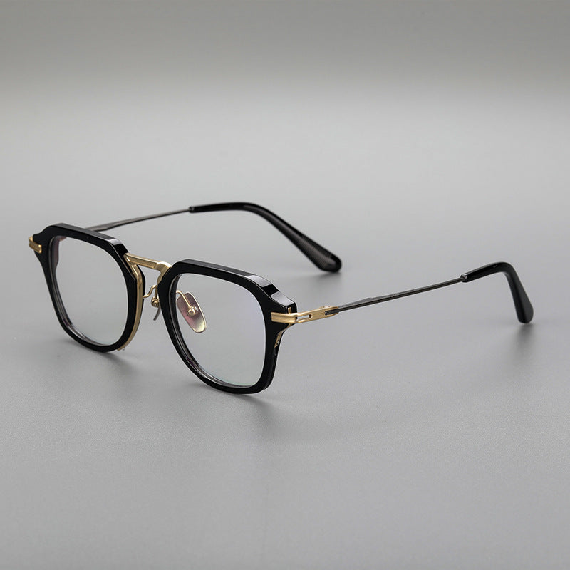 Pure Titanium Glasses Rim Retro Sheet Metal Eyeglass